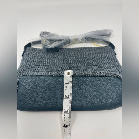 LANCÔME: Cross Body Purse, Blue Tweed Style. NEW - Picture 5 of 11